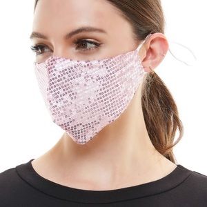 pink sequin non medical mask